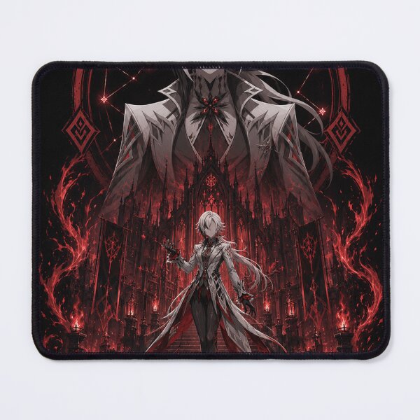 Item preview, Arlecchino Inspired Crimson Flame Anime Fantasy Artwork designed and sold by ijunk.