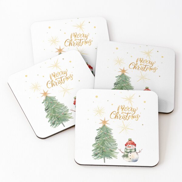 Item preview, Merry Christmas Snowman and Tree designed and sold by TeeGeeTees.