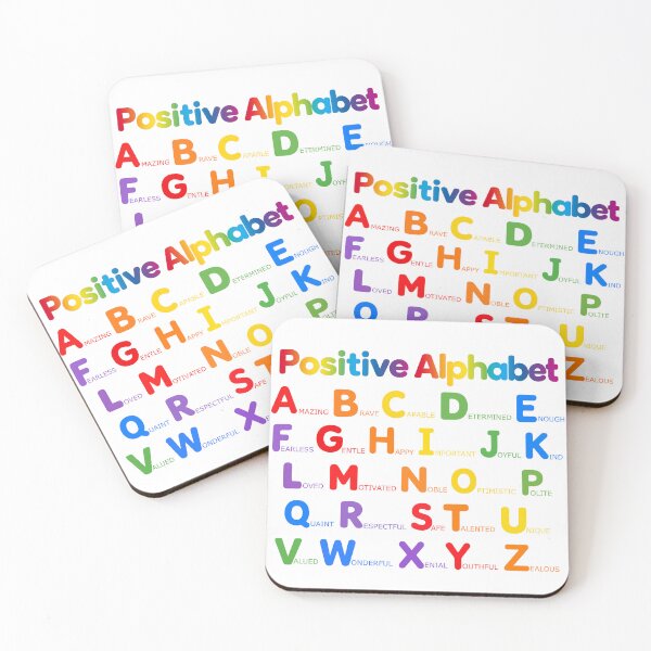 Item preview, Positive Alphabet designed and sold by OddLilFox.