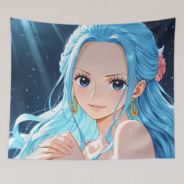Item preview, Vivi One Piece Elegant Blue Hair Moonbeam Pose designed and sold by PMartistStudio.