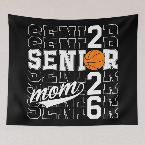 Item preview, Senior Basketball Mom Class of 2026 Bold Sports Graduation Typography designed and sold by allistermariam.
