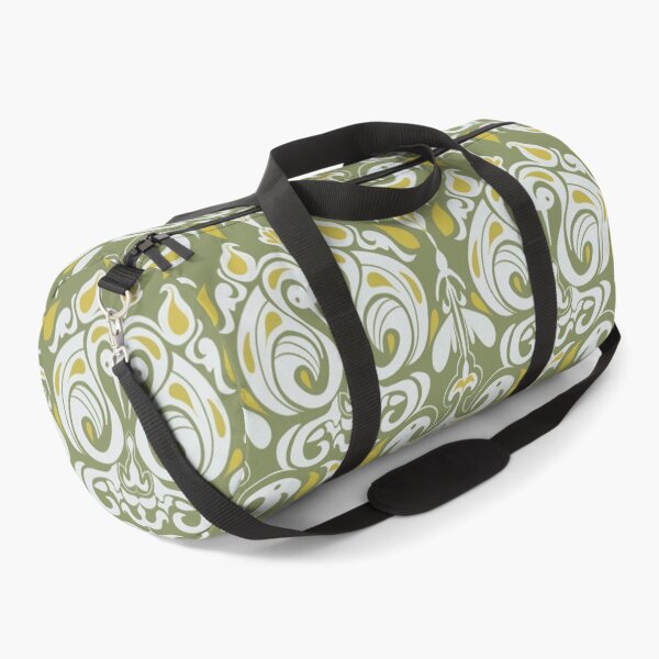 Item preview, Olive Green Damask Pattern | Vintage Floral Ornamental Design designed and sold by Zymetryart.