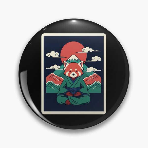 Item preview, Peaceful Red Fox Meditation With Mountain Zen Landscape designed and sold by JordynLadukeg65.