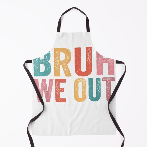 Item preview, Bruh We Out Teachers Happy Last Day of School Retro Vintage T-Shirt designed and sold by RKdrawings.