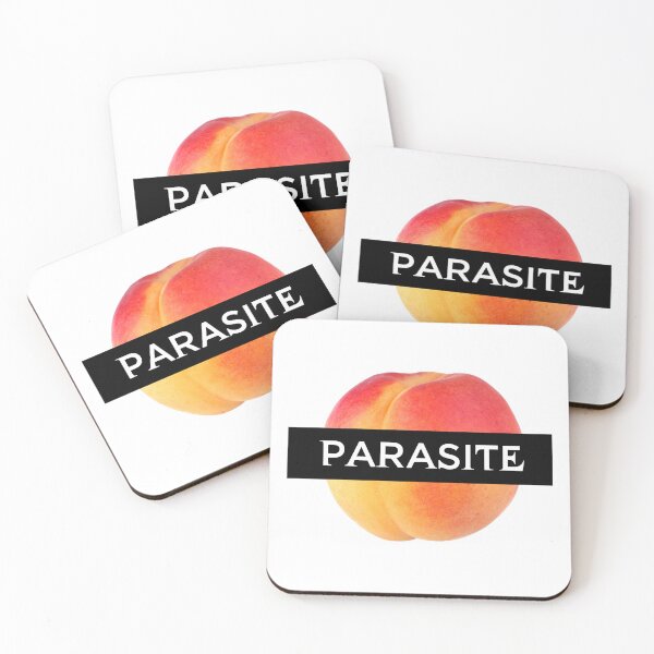 Item preview, Peach Parasite Funny Viral Meme Graphic Design | Peach Pun Humor Art designed and sold by artworkathome.
