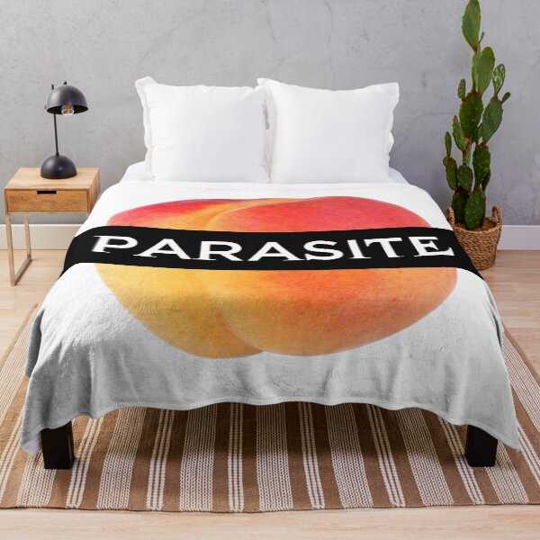 Item preview, Peach Parasite Funny Viral Meme Graphic Design | Peach Pun Humor Art designed and sold by artworkathome.