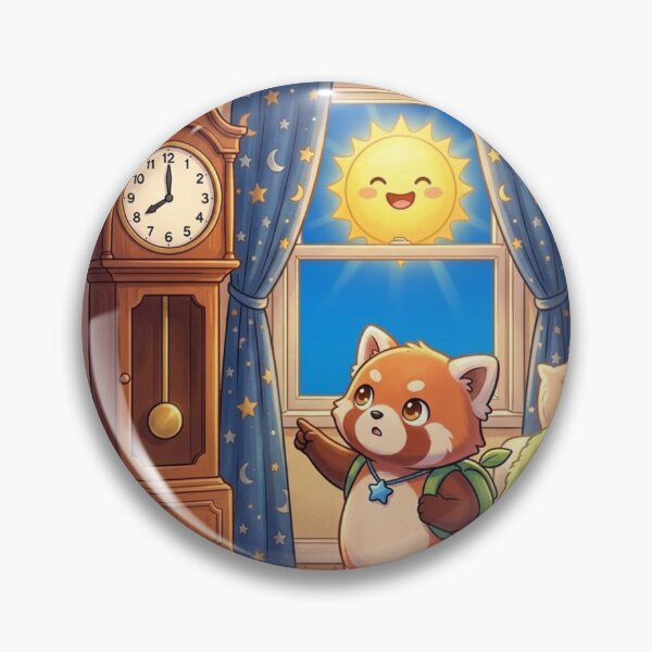 Item preview, Pip's Bright Summer Bedtime - Cute Red Panda Illustration designed and sold by positivitymed.