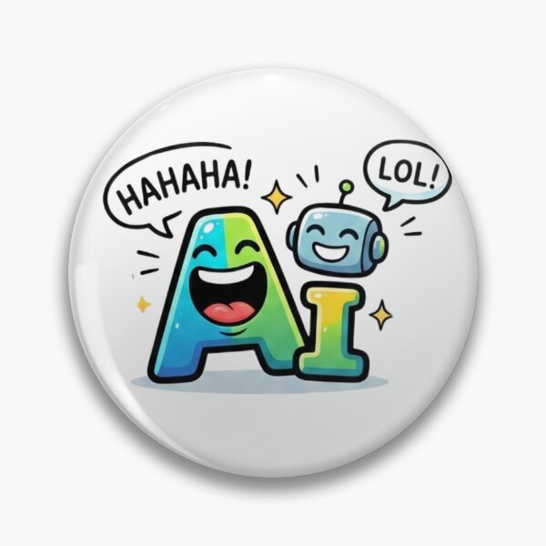 Item preview, Funny AI Characters Laughing Tech Cartoon designed and sold by rich-moda.