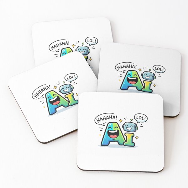 Item preview, Funny AI Characters Laughing Tech Cartoon designed and sold by rich-moda.