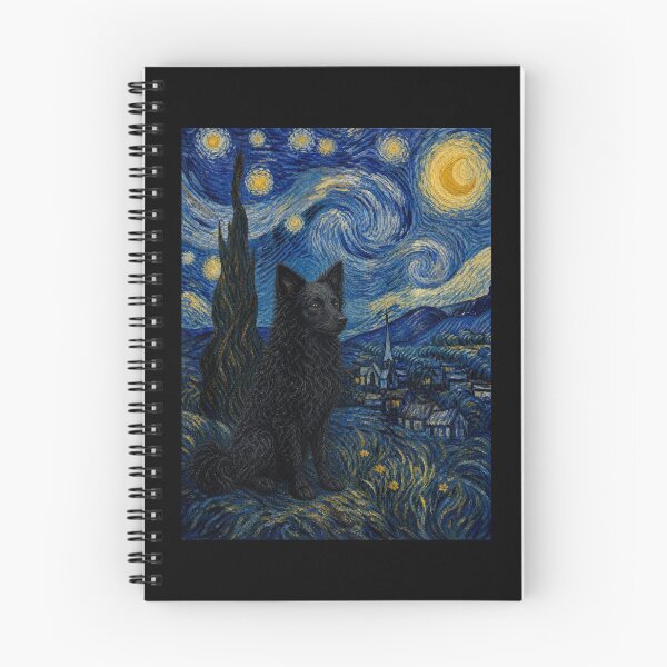 Item preview, Croatian Sheepdog Dog Van Gogh Starry Night  designed and sold by Littermin.