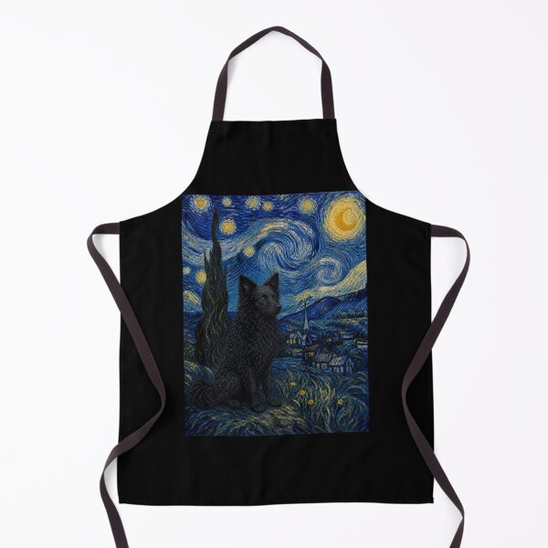 Item preview, Croatian Sheepdog Dog Van Gogh Starry Night designed and sold by Littermin.