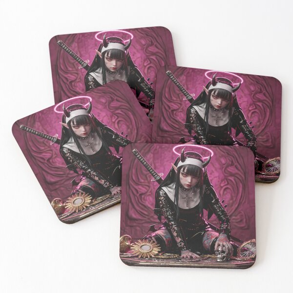 Item preview, Horned Nun designed and sold by GalleryBrisArt.