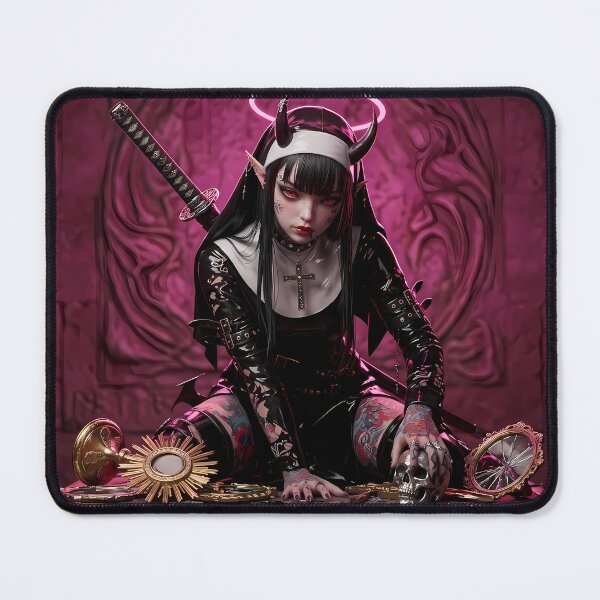 Item preview, Horned Nun designed and sold by GalleryBrisArt.