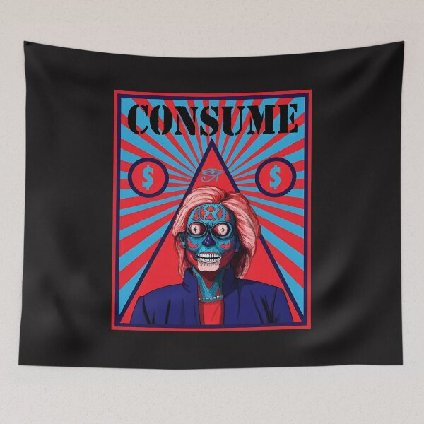 Item preview, Consume Pyramid Art Skull Portrait  designed and sold by Orimakera.