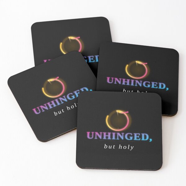 Item preview, Unhinged But Holy Dark Spiritual Quote Art designed and sold by TheEccentricVox.