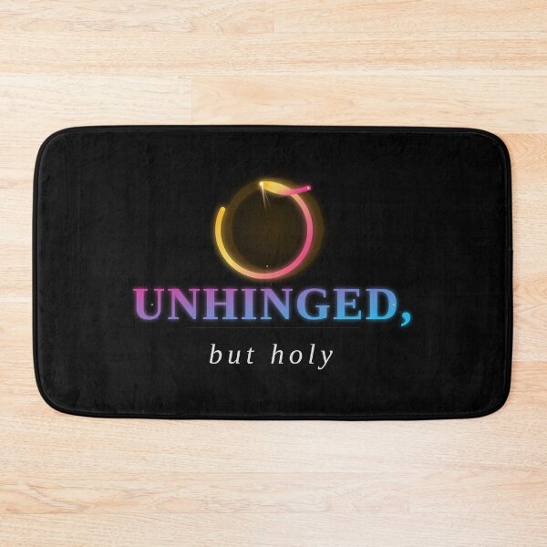 Item preview, Unhinged But Holy Dark Spiritual Quote Art designed and sold by TheEccentricVox.