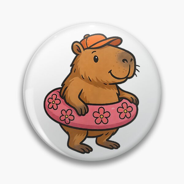 Item preview, Capybara Pool Party Cute Summer designed and sold by cakematel.