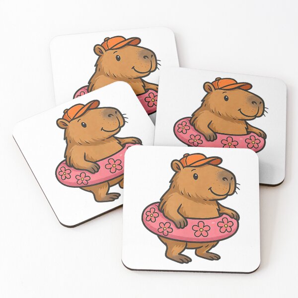 Item preview, Capybara Pool Party Cute Summer designed and sold by cakematel.