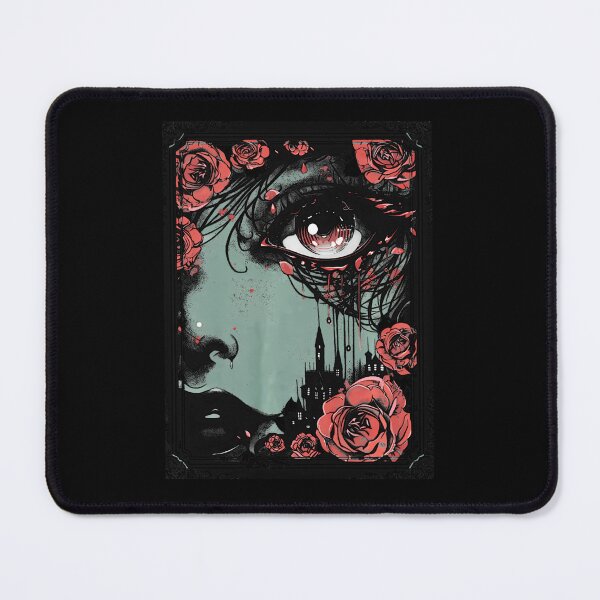 Item preview, Anime European Goth Castle Sad Gothic Art Beauty Roses T-Shirt designed and sold by AnvitaBolyard.