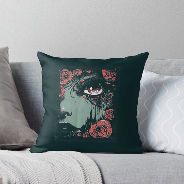 Item preview, Anime European Goth Castle Sad Gothic Art Beauty Roses T-Shirt designed and sold by AnvitaBolyard.