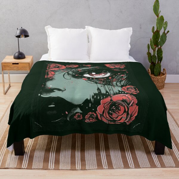 Item preview, Anime European Goth Castle Sad Gothic Art Beauty Roses T-Shirt designed and sold by AnvitaBolyard.