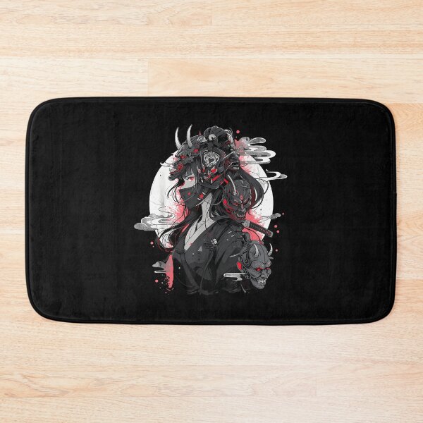 Item preview, Anime Girl Gothic Waifu Japanese Kawaii Otaku Oni Mask T-Shirt designed and sold by AnvitaBolyard.