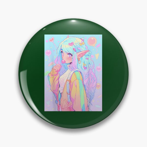 Item preview, Anime Girl Pastel Kawaii Waifu Elves Girl T-Shirt designed and sold by AnvitaBolyard.