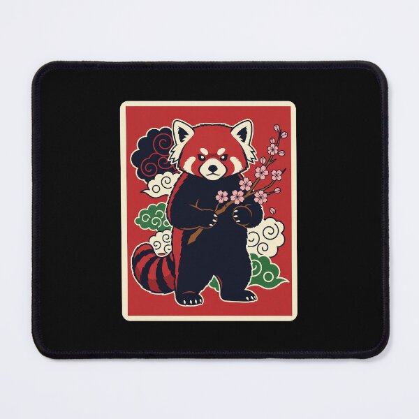 Item preview, Red Panda with Cherry Blossoms in Traditional Japanese Style designed and sold by JordynLadukeg65.