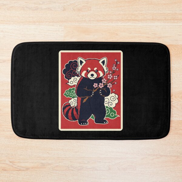 Item preview, Red Panda with Cherry Blossoms in Traditional Japanese Style designed and sold by JordynLadukeg65.