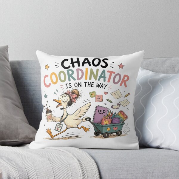 Item preview, Chaos Coordinator is On The Way Sped Teacher Goose T-Shirt designed and sold by rawr00.