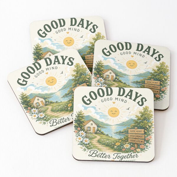 Item preview, Good days & Good mind - Better together Vintage design  designed and sold by LunaVales.