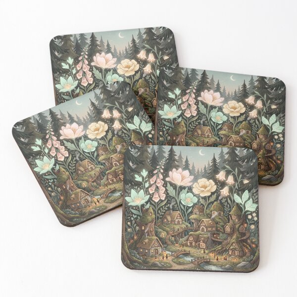 Item preview, Hidden Woodland Village designed and sold by ASTRAL ART LAB.