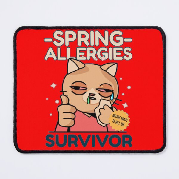 Item preview, Spring Allergies Survivor Funny Cat designed and sold by GenZFashion000.
