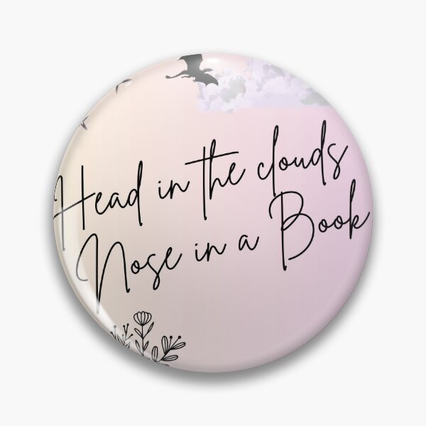 Item preview, Head in the clouds, Nose in a Book designed and sold by ReaderThings.