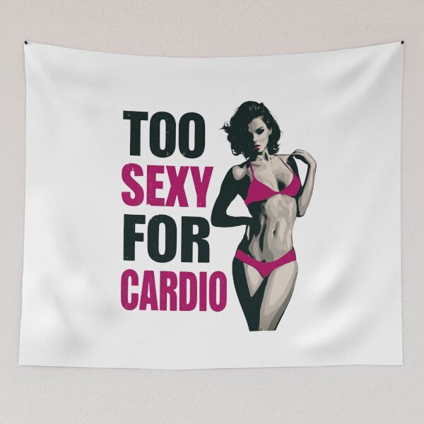 Item preview, Too Sexy For Cardio Print designed and sold by CosmicRockArt.