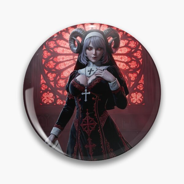 Item preview, Horned Nun designed and sold by GalleryBrisArt.