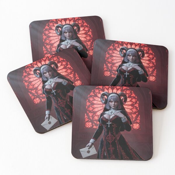 Item preview, Horned Nun designed and sold by GalleryBrisArt.