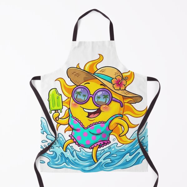 Item preview, Funny Sun Wearing Bikini Cute Summer Cartoon designed and sold by rich-moda.