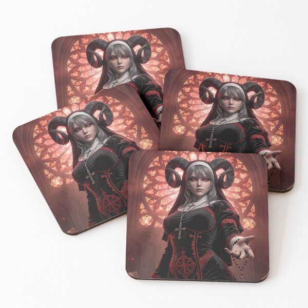 Item preview, Horned Nun designed and sold by GalleryBrisArt.