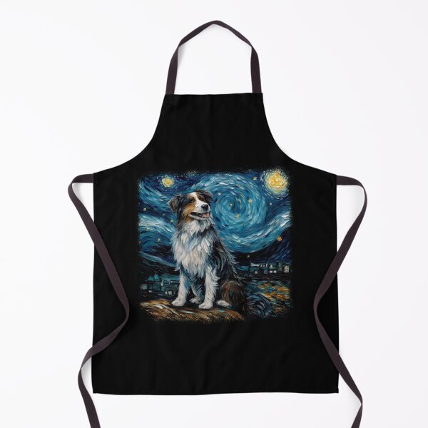 Item preview, Dog in Starry Night Van Gogh Australian Shepherd designed and sold by Littermin.