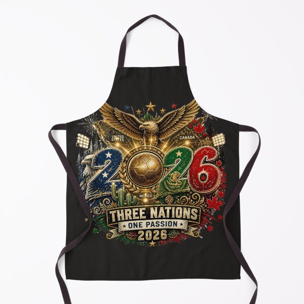 Item preview, Three Nations One Passion 2026 Vintage Soccer Celebration | USA Mexico Canada Fan Design designed and sold by VectorJoy.