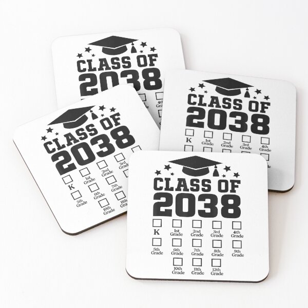 Item preview, Class of 2038 Grow With Me Checklist kindergarten 12th grade T-Shirt designed and sold by gidget-gadget.