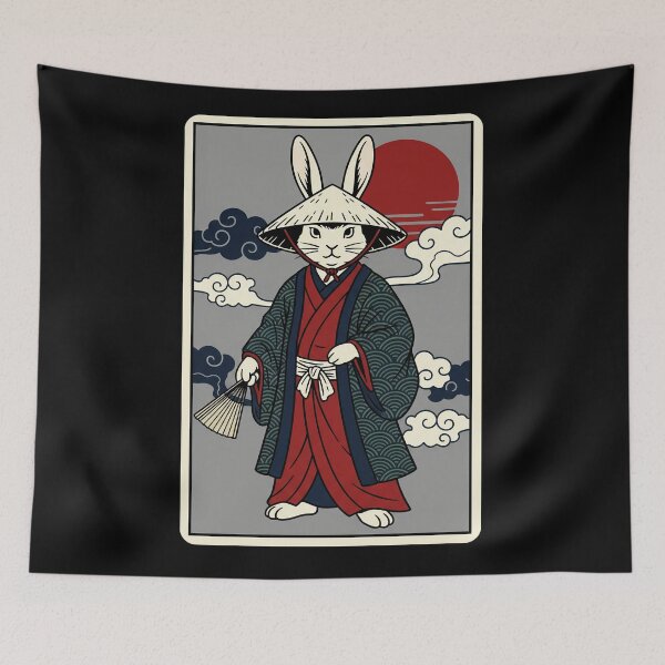 Item preview, Rabbit Wanderer in Traditional Robes with Vintage Eastern designed and sold by JordynLadukeg65.