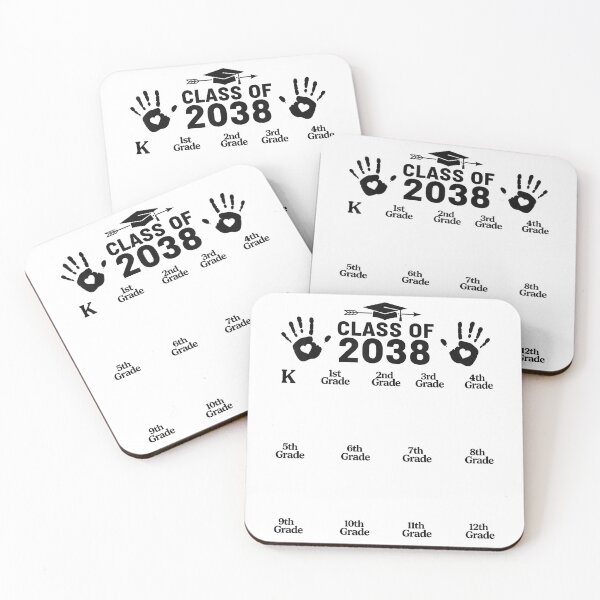 Item preview, Class of 2038 Grow with Me Handprint Kindergarten to 12th T-Shirt designed and sold by RKdrawings.