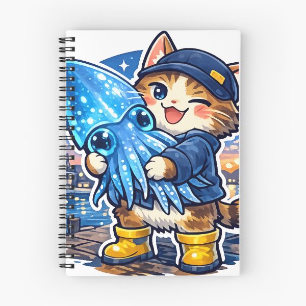 Item preview, Glowing Firefly Squid MVP Cat – Kawaii Japan Foodie Meme Sticker designed and sold by kawaii animal store (in Japan).
