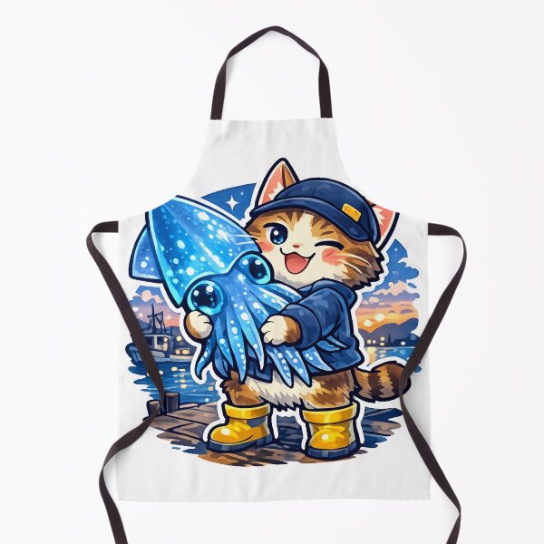 Item preview, Glowing Firefly Squid MVP Cat – Kawaii Japan Foodie Meme Sticker designed and sold by kawaii animal store (in Japan).