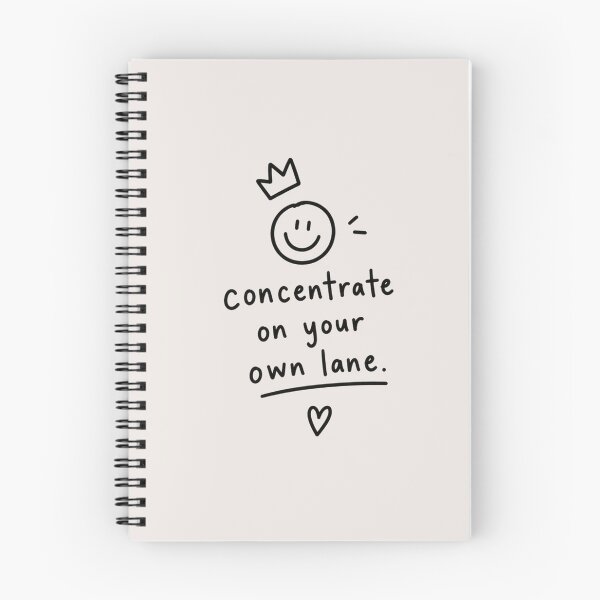 Item preview, Concentrate on Your Own Lane – Minimal Motivational Quote Doodle Design designed and sold by NBT-NOVA.