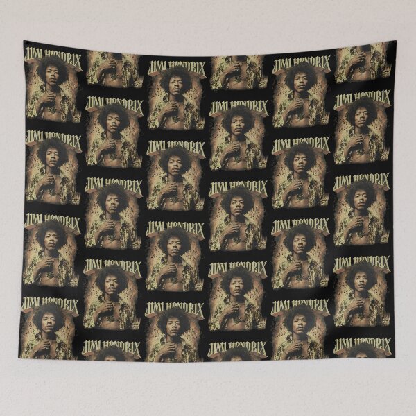 Item preview, Jimi Hendrix Vintage Rock Guitar Legend designed and sold by MindrootEchoart.