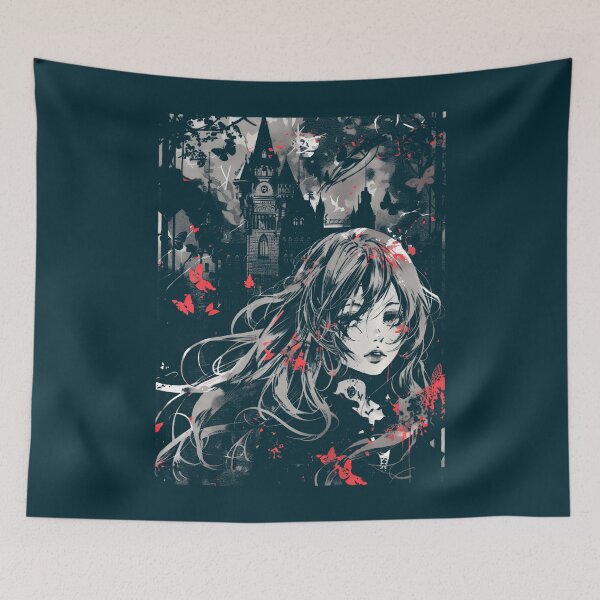 Item preview, Anime Japanese Goth Castle Gothic Art Fantasy Mystical   designed and sold by KaidenceHeple.
