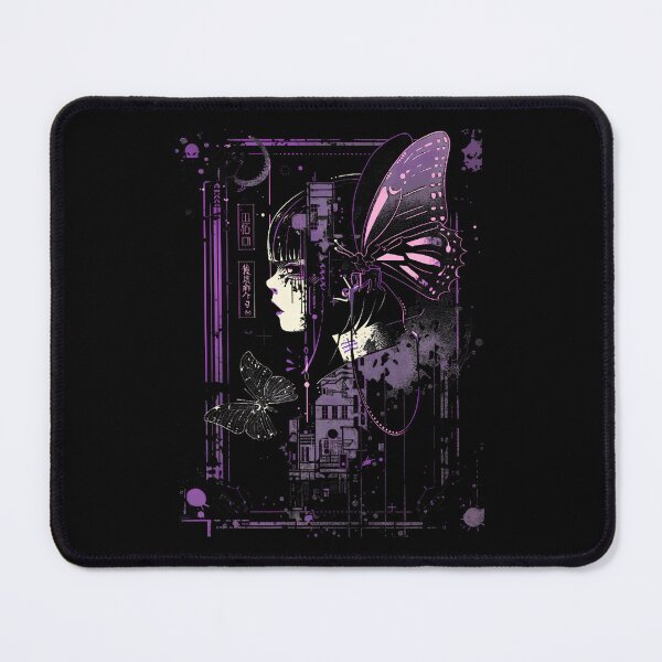 Item preview, Anime Japanese Goth Cyberpunk City Butterfly Art Fantasy T-Shirt designed and sold by KaidenceHeple.